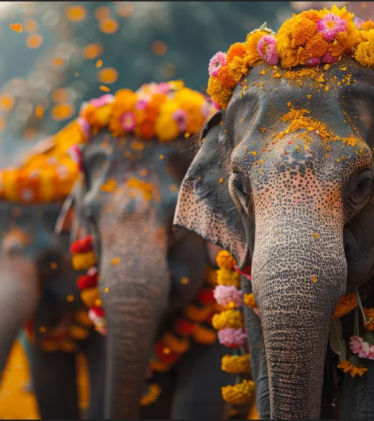 elephant in Indian festival