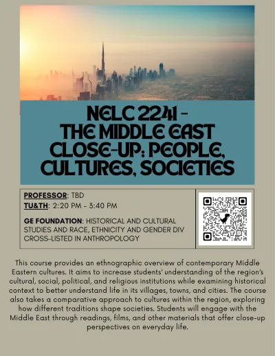 Nelc 2241 course flyer cityscape landscape
